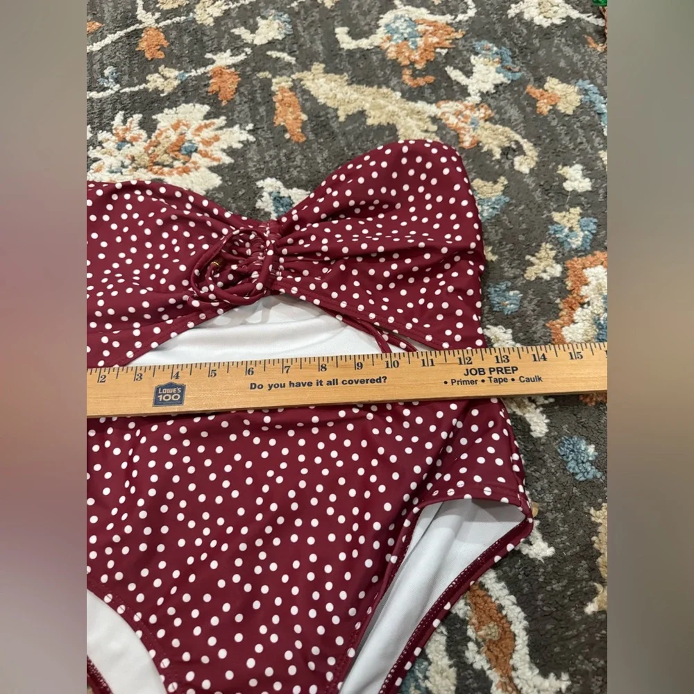 Women’s‎ Cut Out One Piece Poka Dot One Piece